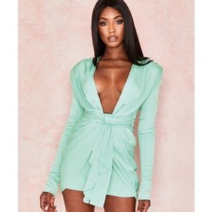 NWT House of CB Draped Mini Dress